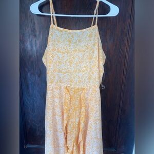 Floral High Low Romper